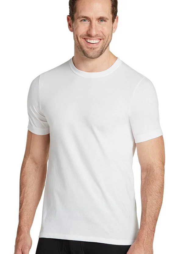 Jockey Big & Tall Classic Crew Neck T-Shirt- 6 Pack in White - Size 6XL