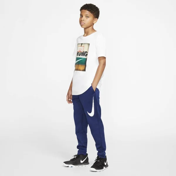 Nike Big Kids& Boys& Therma Basketball Pants - Blue, Size: XS, Polyester/Elastic