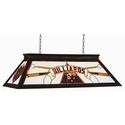 Red Barrel Studio Dovie 4-Light Billiard Light Finish: Red