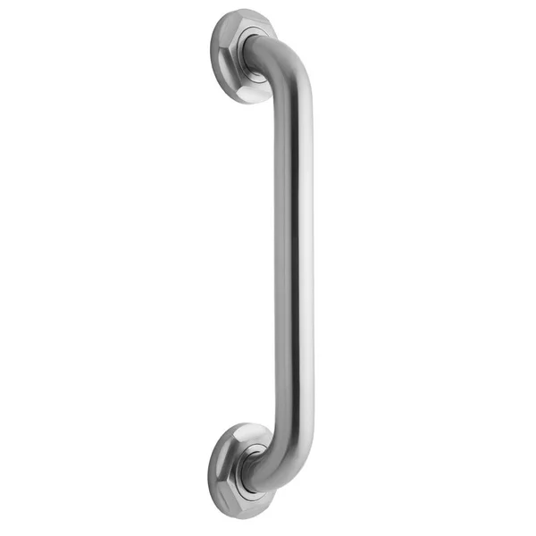 Jaclo 2936-TB 36x22 Deluxe Grab Bar with Contemporary Hex Flange Tristan Brass