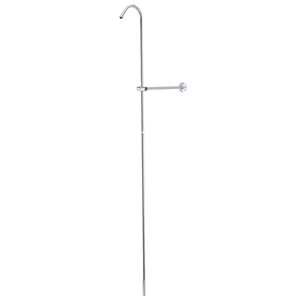 Kingston Brass CCR601 Vintage Shower Riser and Wall Support Polished Chrome