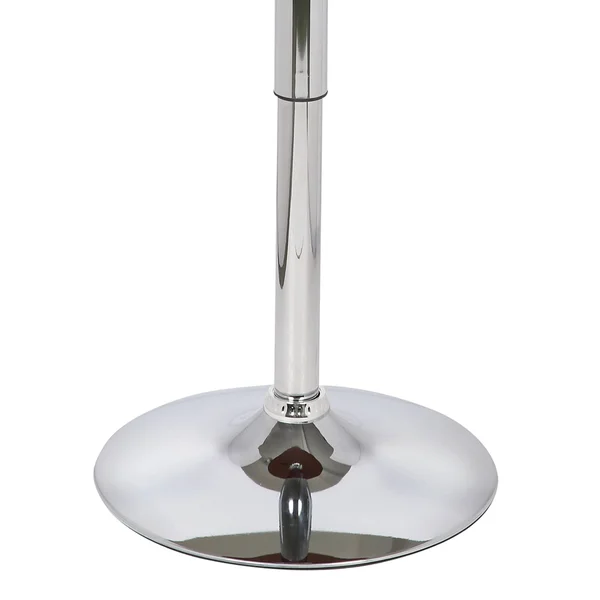 Benjara Adjustable Wooden Round Top Pub Table with Hydraulic - Brown and Silver