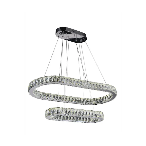 CWI Lighting 5628P34ST-2O Milan LED Chandelier with Chrome Finish