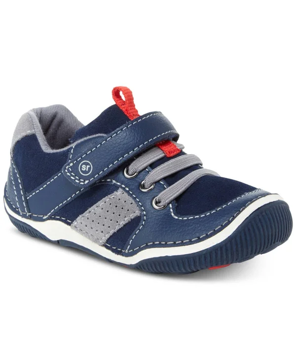 Stride Rite SRT Wes Toddler Boys& Infant-Toddler Navy Sneaker 7.5 Toddler M