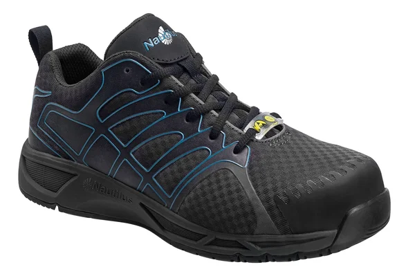 Nautilus Men's N2421 Composite Toe Adv ESD Athletic Work Shoe, Size: 7.5, Blue