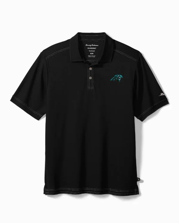 Tommy Bahama Men's NFL Emfielder Polo - Carolina Panthers - Size M
