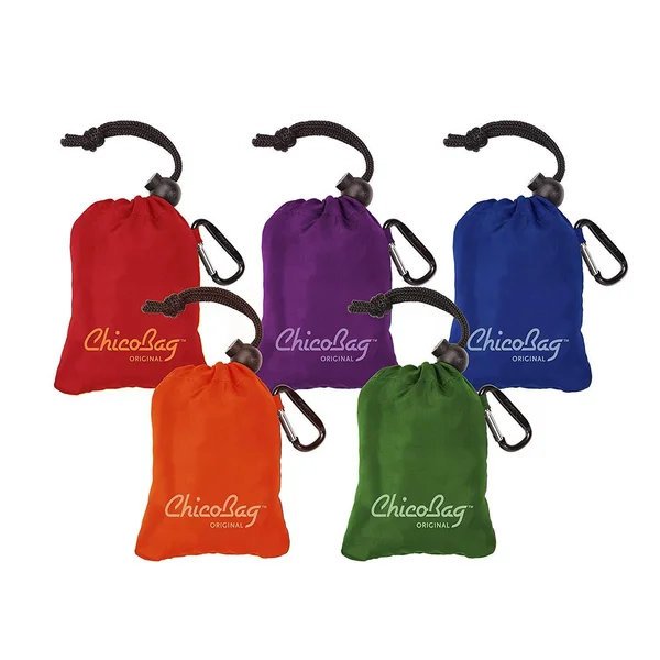 ChicoBag Original Reusable Shopping Tote, Grocery Bag Variety 10 Pack