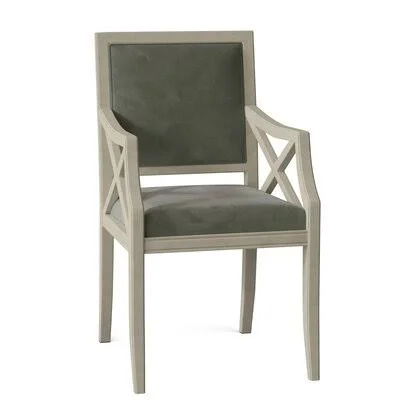 Brookfield Upholstered Arm Chair Fairfield Chair Body Fabric: 9953 Willow, Frame Color: Rustic Portobello