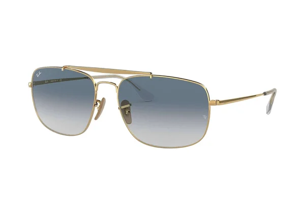 Ray-Ban RB3560 The Colonel Sunglasses Gold, Green 61mm