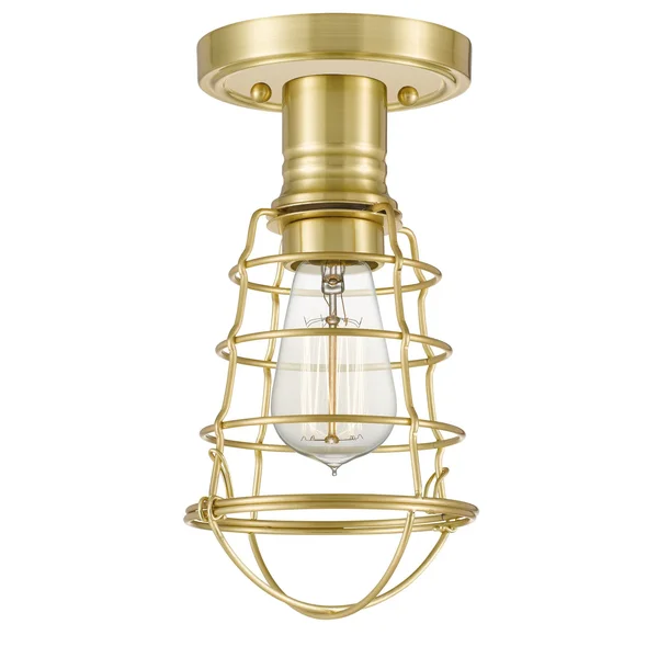 Quoizel 1 Light Mixon Semi-Flush Mount Brushed Nickel QF5118BN