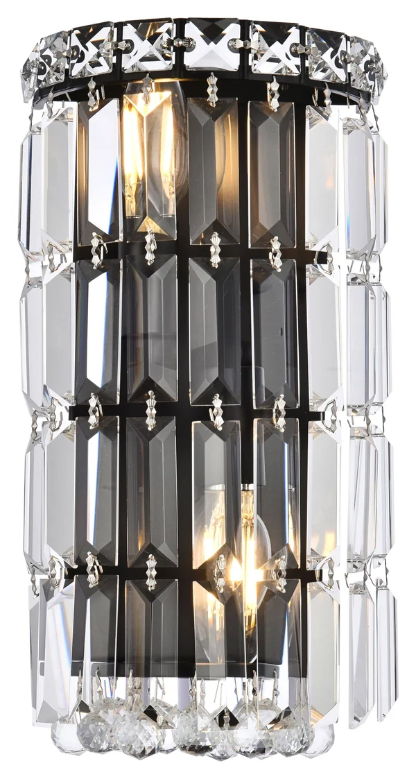 Elegant Lighting V2030W6BK-RC 6 in. Maxime Wall Sconce Black