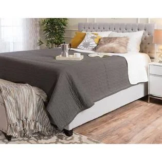 Best Selling Home Fully Upholstered Bed - Queen, Gray