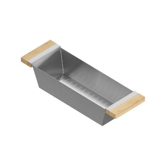 Julien - Colander for 18in Sink - Maple Handles, 6X19X4-1/4 - 205325
