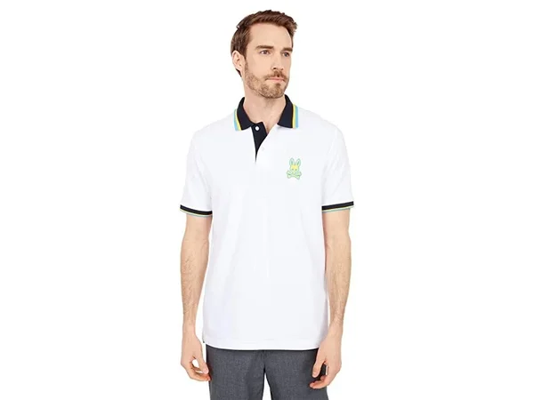 Psycho Bunny - Mens Dartmoor Polo, White