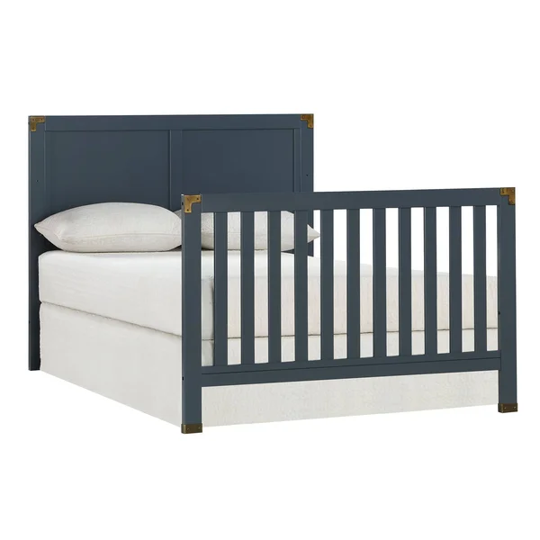 Baby Relax Standard Full-Sized Crib Graphite Blue