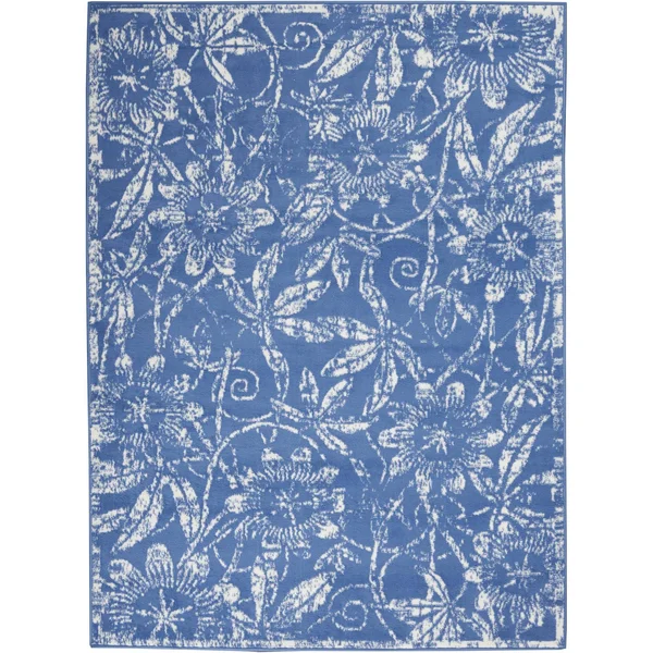 Nourison Whimsicle WHS05 Area Rug, Blue, 5& x 7&