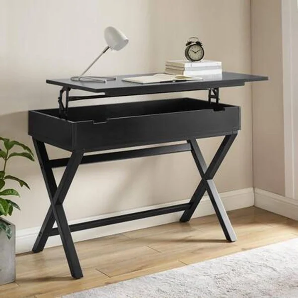 Linon Peggy Lift Top Desk - Black