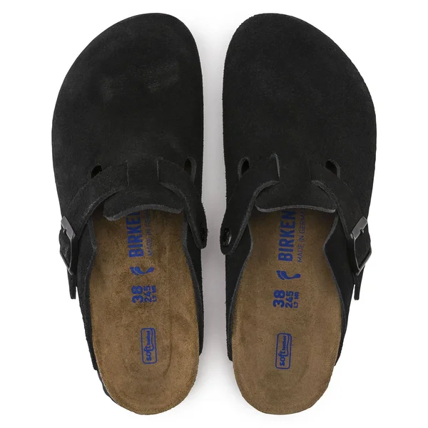 Birkenstock Boston Soft Footbed Clog - 35 - Taupe Suede