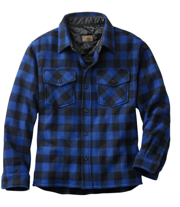 Men's Maine Guide Shirt with Primaloft Multi Color Large, L.L.Bean