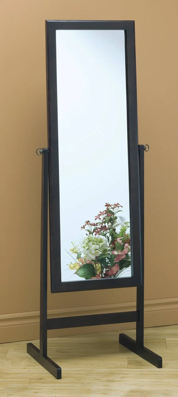 Monarch Specialties Inc. Cheval Mirror Finish: Cappuccino