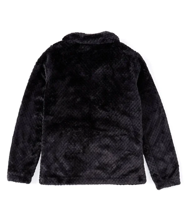 Columbia Girls& Fire Side Black Full Zip Sherpa Jacket