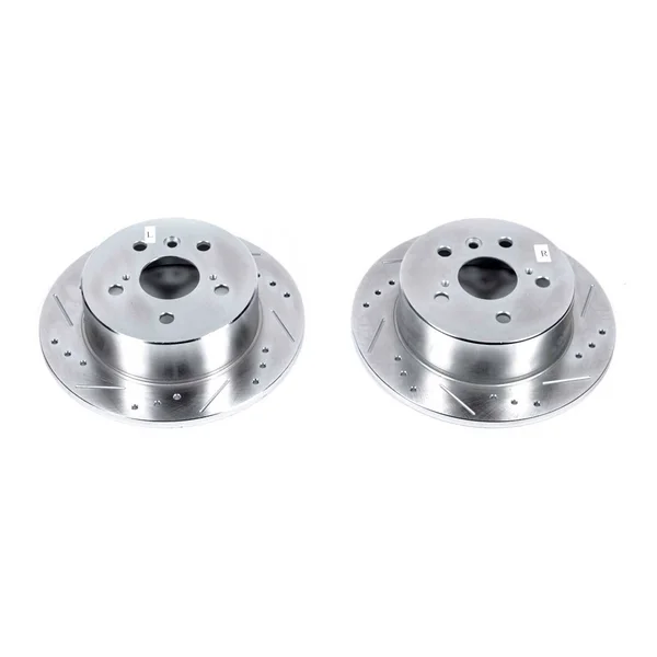 Power Stop Evolution Drilled & Slotted Rear Rotors JBR1576XPR