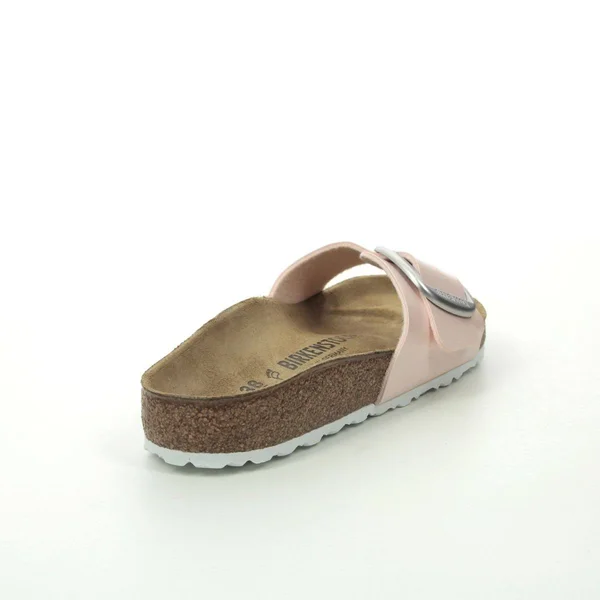 Birkenstock Madrid Buckle Pink Womens Slide Sandals 1018768 in Size 39