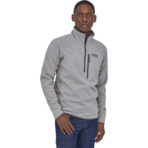 Patagonia Men's Performance Better Sweater Fleece 1/4 Zip Feather Grey XL