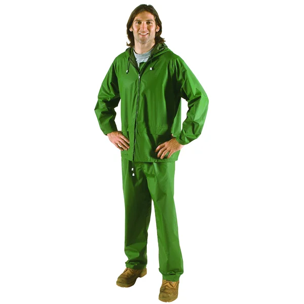 Galeton Repel Rainwear Nylon & PVC Rain Suit, Men's Size Small Black #7955-S-BK