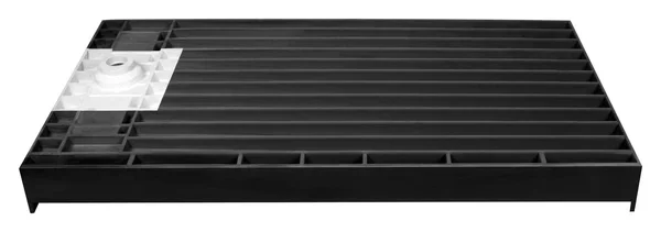 Tile Redi Single Threshold Shower Base with Designer Grate, Bronze