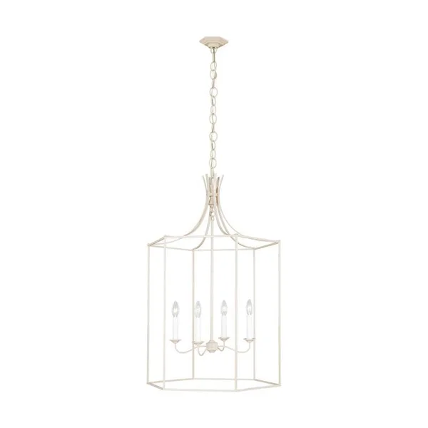 Generation Lighting - AC1014DBL - Four Light Pendant - Bantry House - Dutch Blue