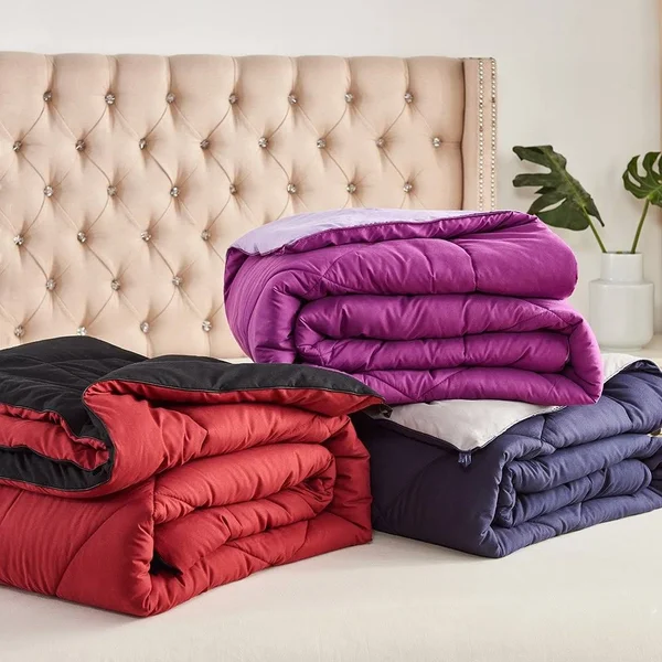 Jml Reversible Down Alternative Quilted Comforter - Queen - Aqua
