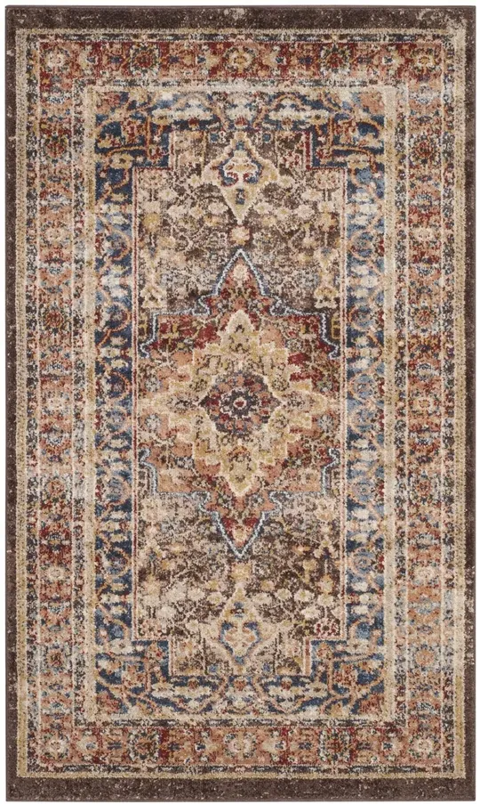 Safavieh Bijar Brown/Rust 6 ft. 7 in. x 6 ft. 7 in. Square Area Rug