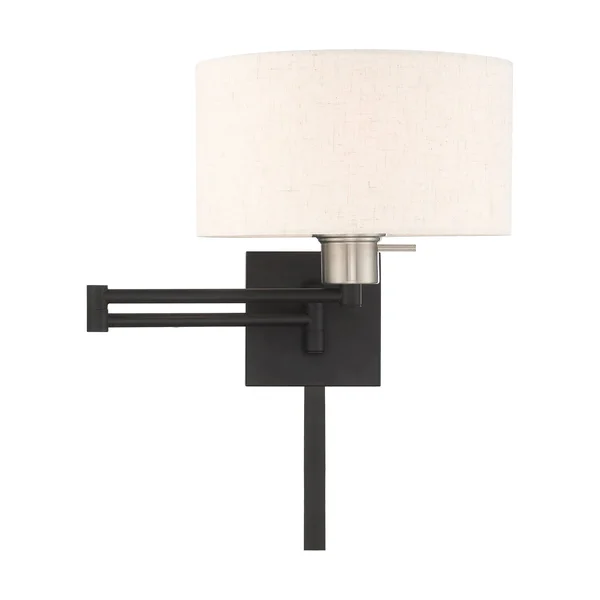 Livex Lighting 40037-07 1-Light Swing Arm Wall Lamp - Bronze