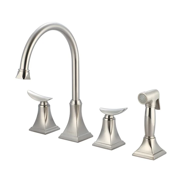 Pioneer Prenza Series 2PR201-BN Two Handle Kitchen Widespread Faucet - PVD Brushed Nickel
