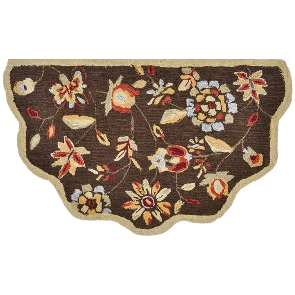 Alexander Home Hand-Hooked Savannah Brown Rug (2&3 x 3&9)