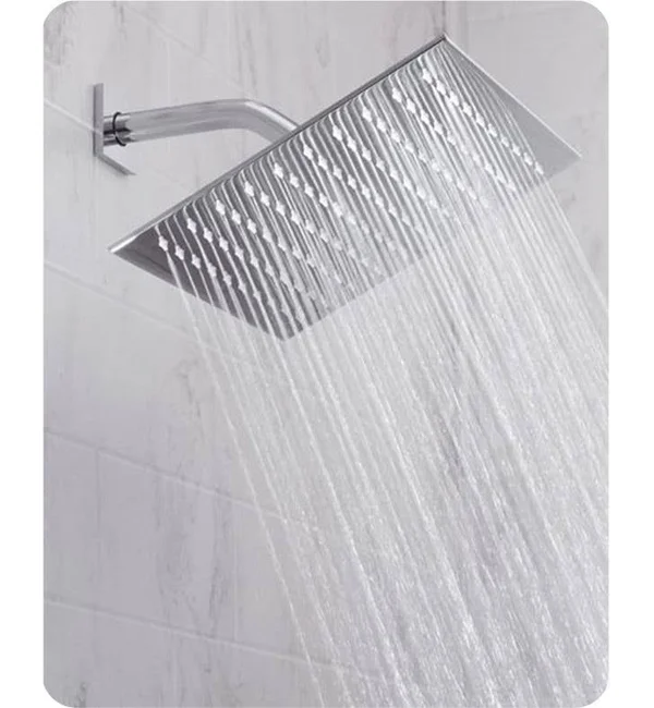 Jaclo Cubix 10x22 Wall/Ceiling Mount Single-Function Square Rain Machine Showerhead in Antique Copper, Flow Rate: 2.0 GMP, SKU