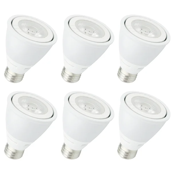 Elitco Lighting P20COB-8-D-50-35-6PK 8W 5000K LED PAR20 Light Bulb - Pack of 6