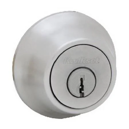 Kwikset 660 15 CP Security Single Cylinder Deadbolt Satin Nickel