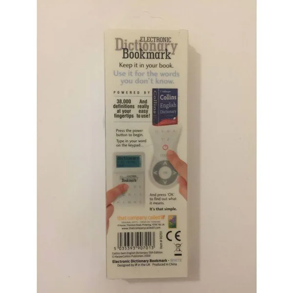 that Company Called If 90701 Electronic Dictionary Bookmark - UK White