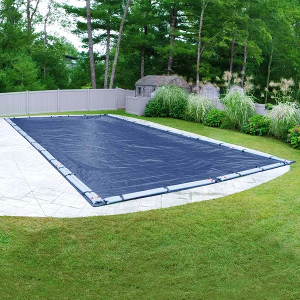 Robelle Next-Generation Ripshield Olympus Winter Cover for In-Ground Pools - Size: 16 x 32 ft Pool, Blue
