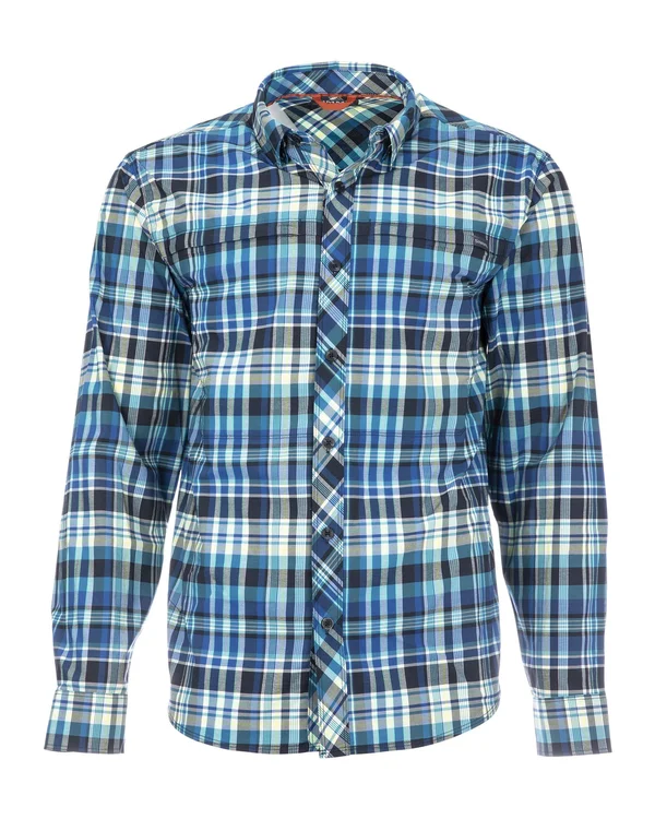 Simms Stone Cold LS Shirt Meridian Madras Plaid, 3XL