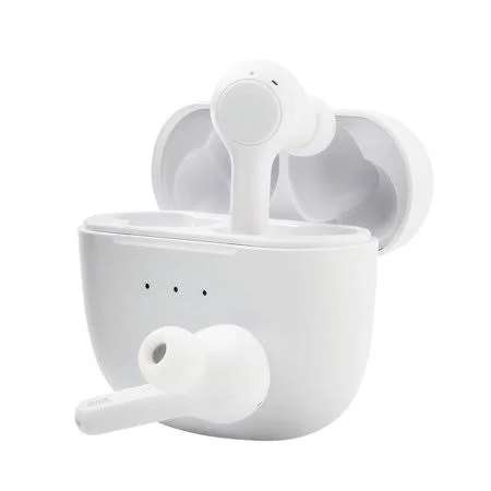 Onn. Wireless Stereo Headphones with Active Noise Canceling and Ambient Sound - White
