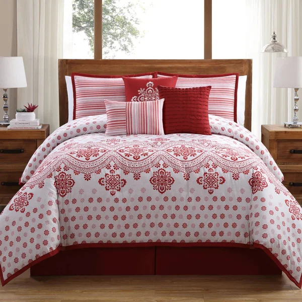 White Birch Alba 7 Piece Comforter Set - King