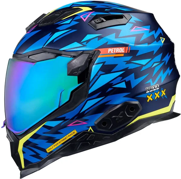 Nexx X.WST2 Rockcity Blue Neon Matt Full Face Helmet M
