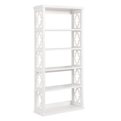 Catrin 5 Tier Wooden Frame Standard Bookcase Red Barrel Studio