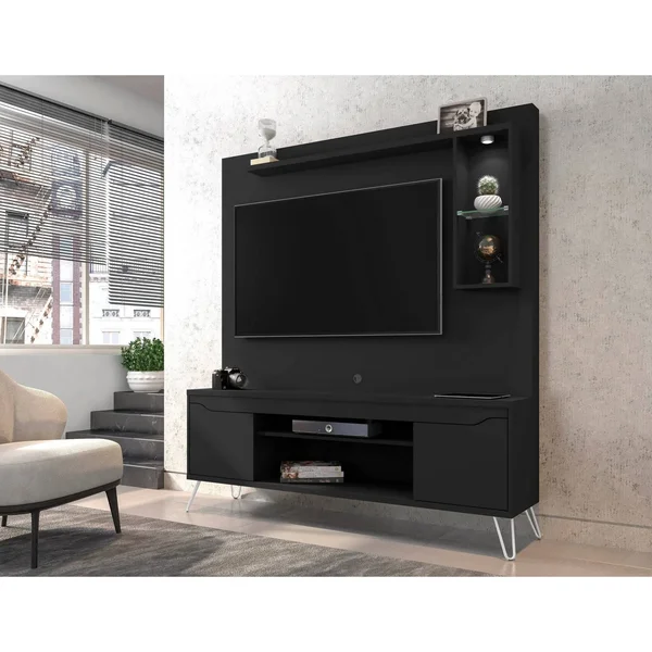 Manhattan Comfort Baxter 62.99 Freestanding Entertainment Center - Black