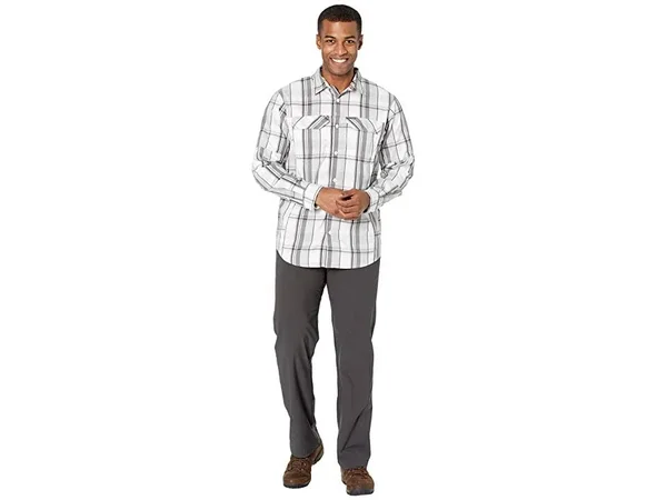Columbia Men's Silver Ridge Lite Plaid Long Sleeve Shirt - M - White Multi Plaid