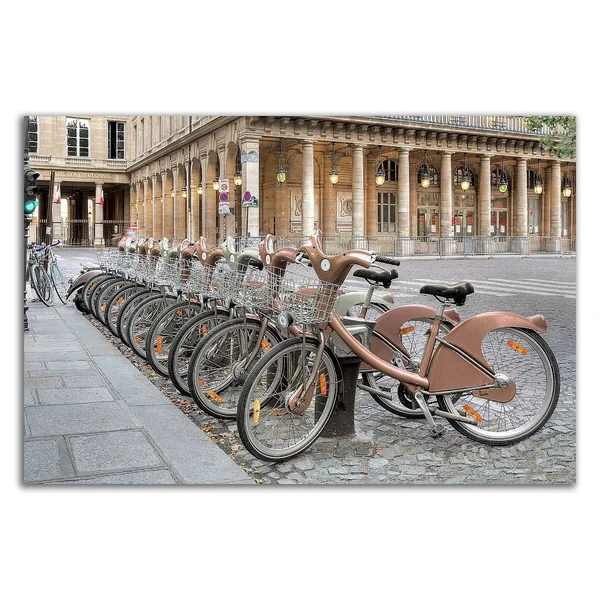 18x22 x 27x22 Paris Cycles 1 by Alan Blaustein Print on Canvas