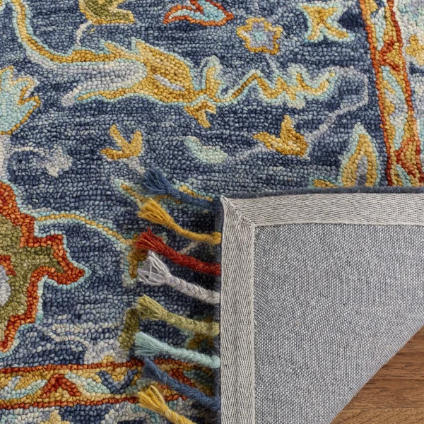 Safavieh Aspen APN116M 2&3x22 x 7&0x22 Runner Blue - Rust Area Rug